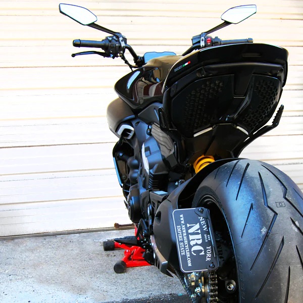 New Rage Cycles (NRC) Side Mount License Plate Kit for the Ducati Diavel V4 New Rage Cycles (NRC) Side Mount License Plate Kit for the Ducati Diavel V4